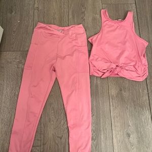 Pink athletic set